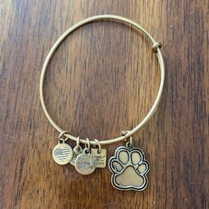 alex and ani dog print bracelet
